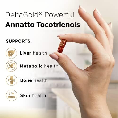 Sunergetic deltagold annatto extract capsules close up