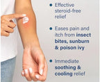Sarna steroid free soothing lotion application instructions on back label
