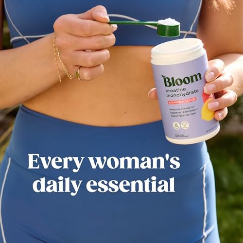 Complete packaging view of Bloom Nutrition creatine monohydrate 9 ounces