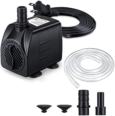 CWKJ water pump showing adjustable flow knob