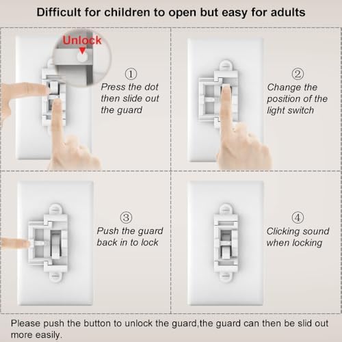 Ultra-thin switch cover guard for smart home security