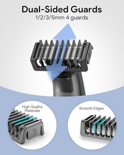 Close up view of the secure snap on mechanism of the plastic shaver replacement combs
