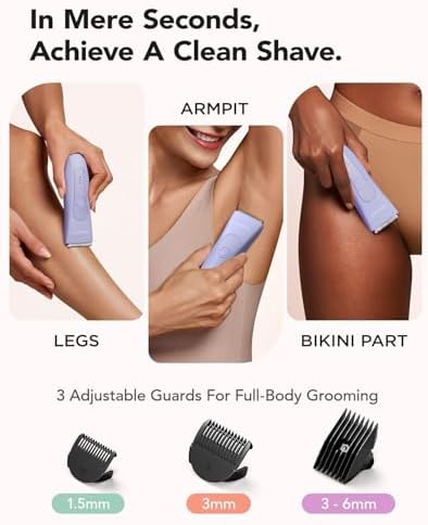 MANSPOT personal care shaving set unboxed showing the trimmer body and grooming accessories.