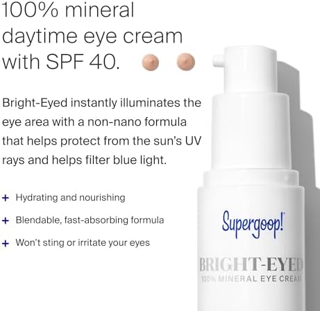 Supergoop! Bright-Eyed Mineral Eye Cream 0.5 fluid ounce packaging