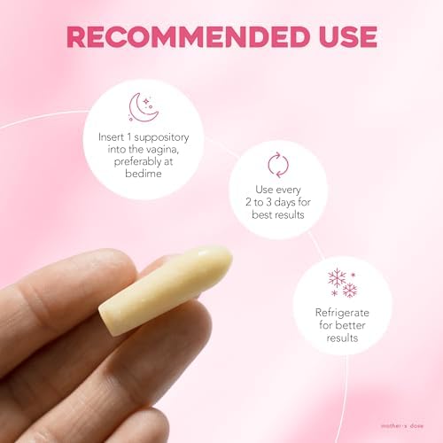 Mother's Dose 10mg hyaluronic acid inserts for hormone free feminine hydration