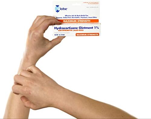 Globe Hydrocortisone 1% ointment tube for first aid and allergy relief.