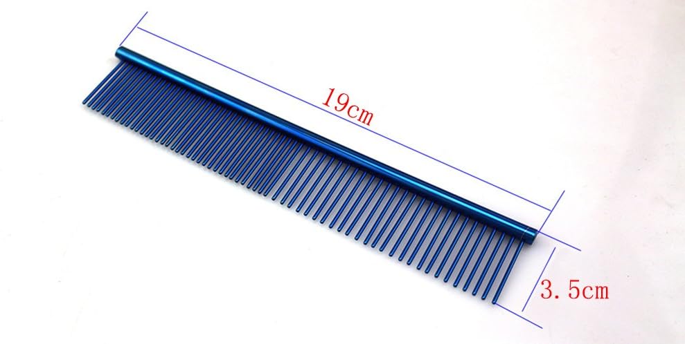 Wide and narrow teeth detail on Grtdrm stainless steel comb