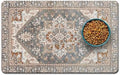 Qxwrel Bohemia Style Dog Food Mat absorbent suede surface