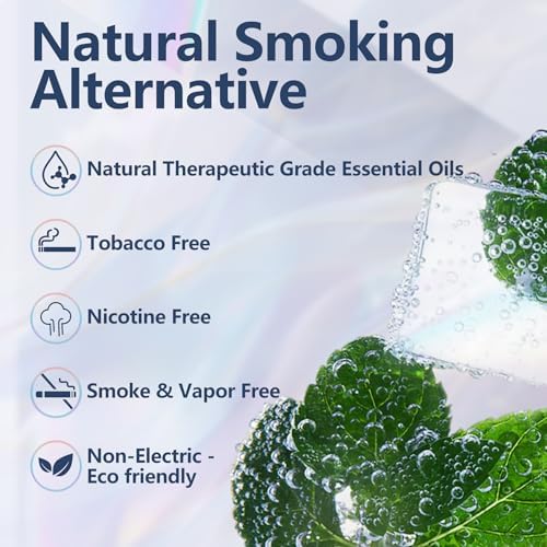 Natural air flavored inhaler sticks with non-electric design for craving relief