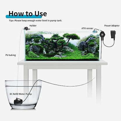 FZONE aquarium water replenishment system package box and all included accessories