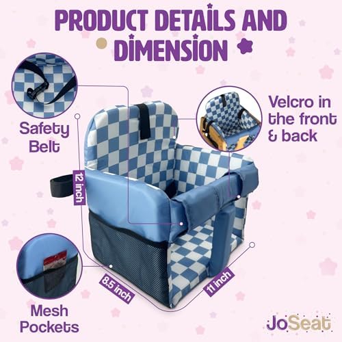 JoSeat grocery cart liner with safety harness and buckles