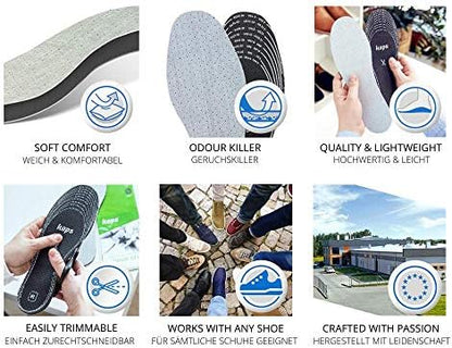 Perforated breathable Kaps Odour Stop insoles for sweat absorption