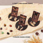 Close up of the Sugeya tarot deck hardcover guidebook for beginners