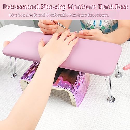 Bomoqing nail arm rest stainless steel legs and anti-slip base