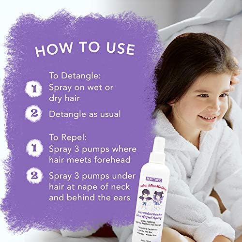 Natural essential oil head lice shield for daily family hair care