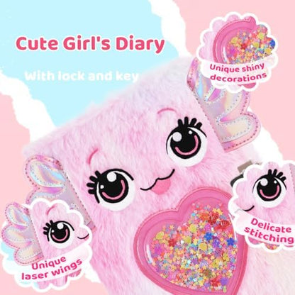 PrinBarBee kids journal with multicolored pen and stickers