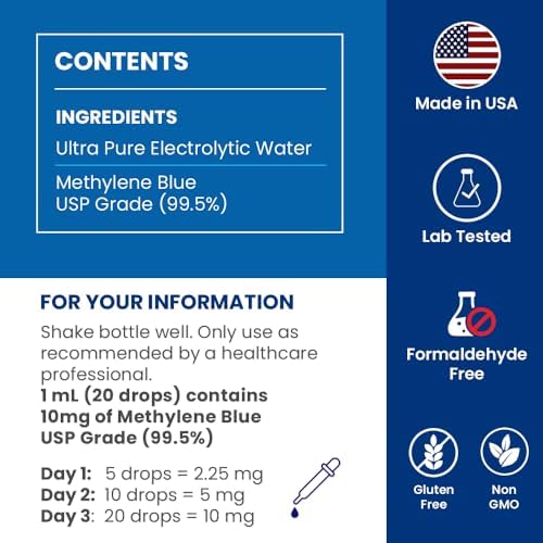 Sweat And Soul Methylene Blue 2 fluid ounce bottle packaging
