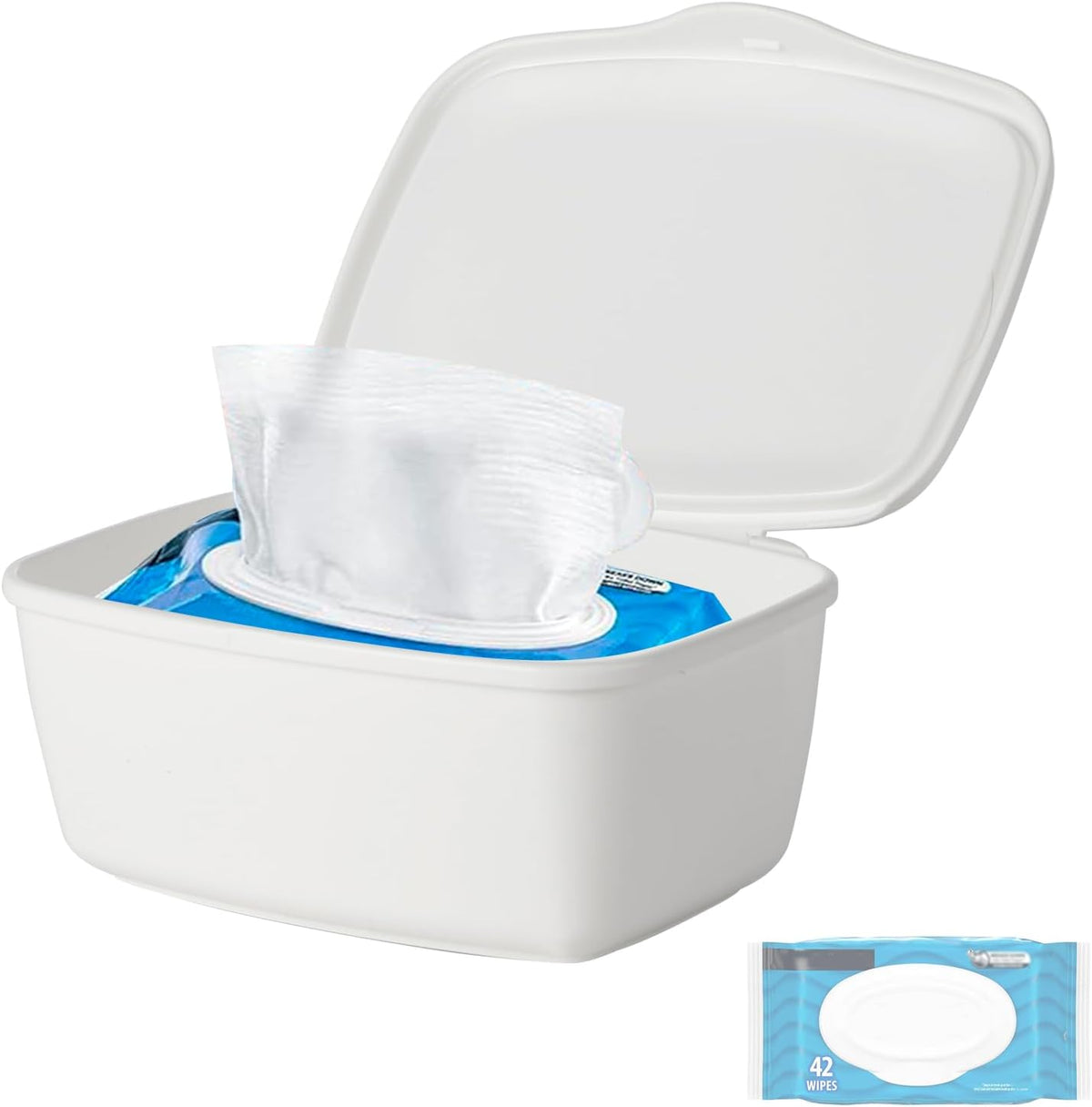 Eiszhjk wipes dispenser white front view