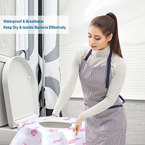 Individually wrapped travel potty training liners inside a diaper bag
