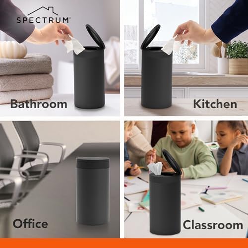 Spectrum Diversified dispenser demonstrating one-handed wipe retrieval