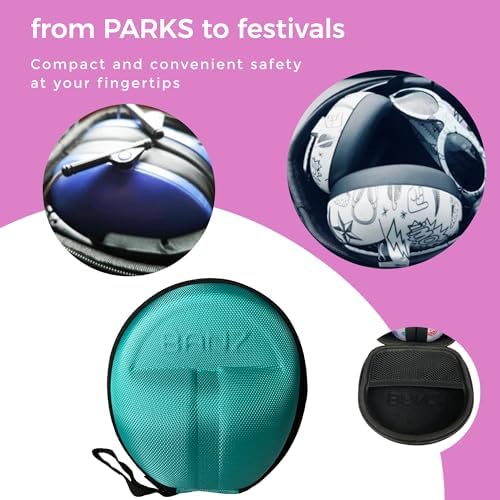 Banz baby earmuffs case showing soft padded interior lining
