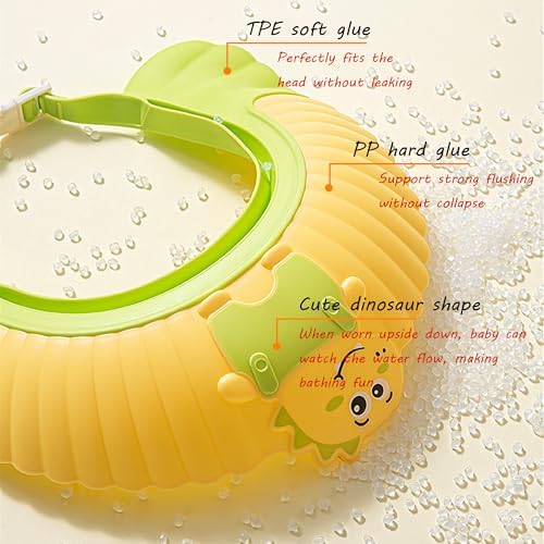 Close up of the premium TPE silicone inner material on the TinyGuardian toddler bath hat.