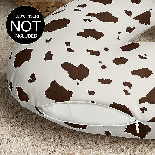 Back view of nursing pillow cover showing hidden zipper closure
