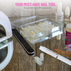 White nail polish corrector pen with pink packaging detail