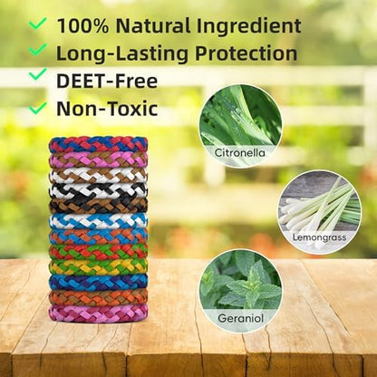 Adjustable mosquito repellent wristband on child arm