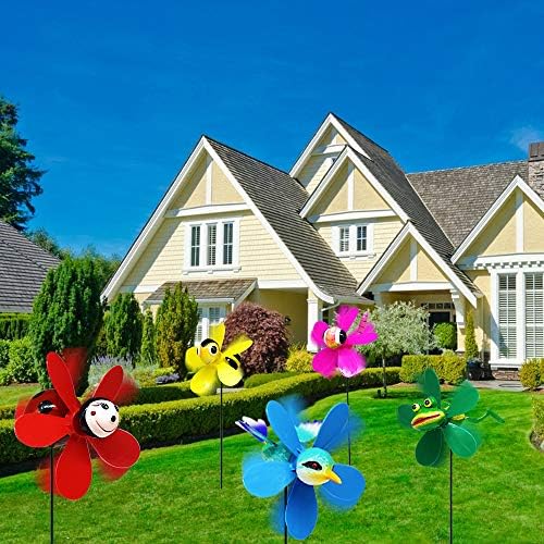Whimsical lawn decor set featuring various insects