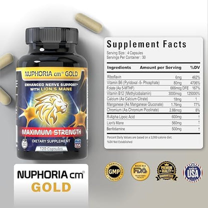 Nuphoria Cm Gold supplement facts and ingredients