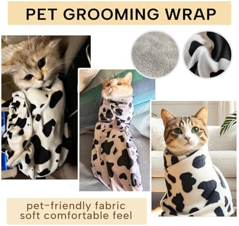 KEYIDE anti scratch cat burrito wrap showing secure fabric texture