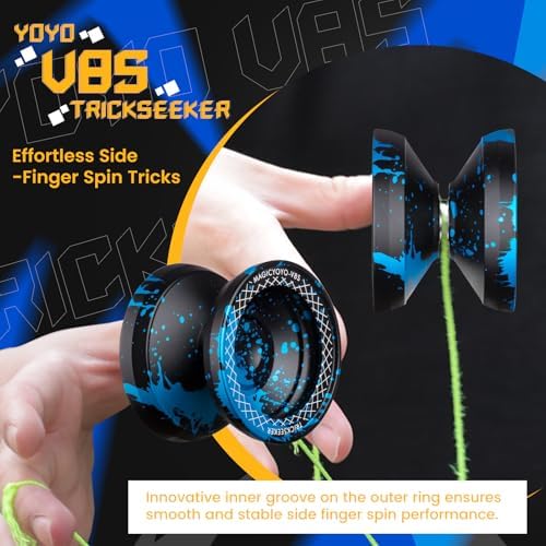 ShungRu V8s yoyo being used for an advanced finger spin trick