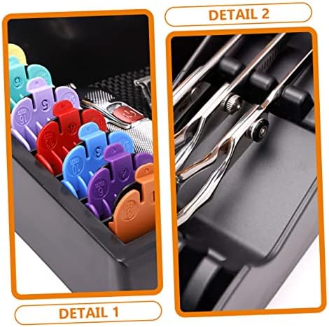 Broleo black ABS plastic clippers organizer showing durable construction and secure tool slots.