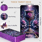 Full 78-card tarot deck set with beginner guidebook