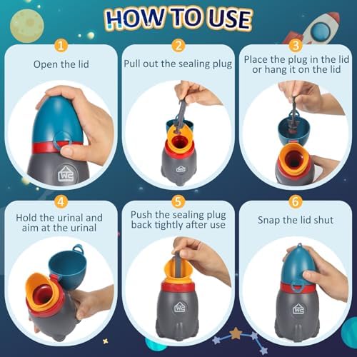 Dijiameiya rocket urinal packaged for travel