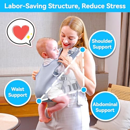 Yesybc baby carrier with included grey drawstring backpack