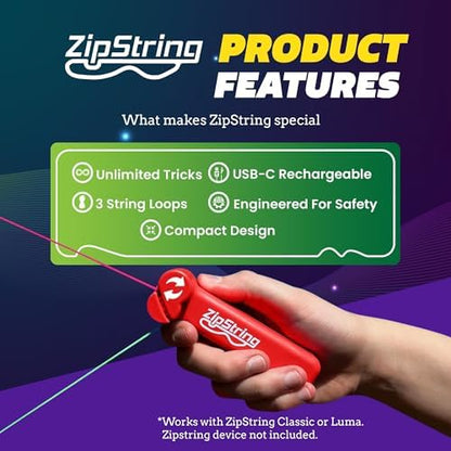ZipString replacement ropes packaging displaying the Shark Tank featured logo and compatibility info.