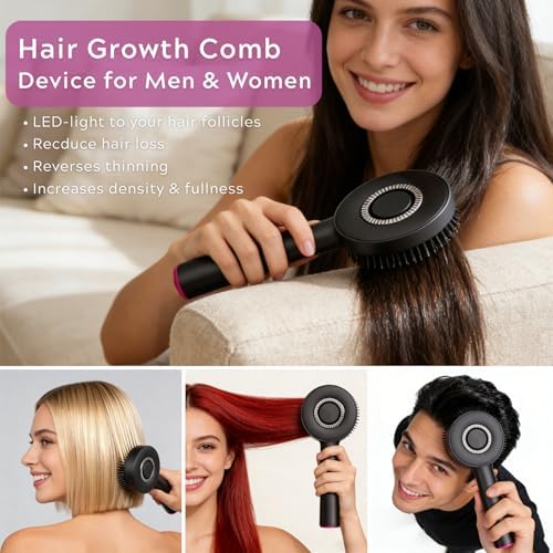 Flexi Madhav hair growth comb packaging and device layout for men and women