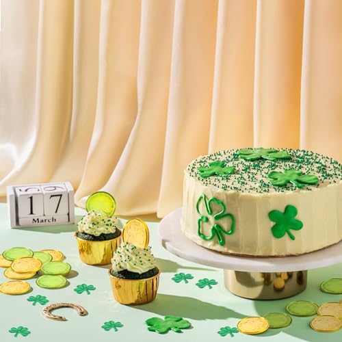 Authentic USA imported leprechaun gold coins used as party favors in a clear glass jar