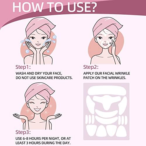 GEIMIY facial patches wrinkle remover strips before and after application results