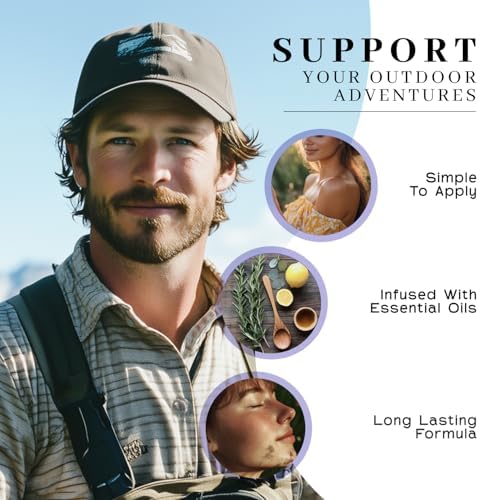 The VanMan Company DEET free mosquito repellent balm skin application text overview