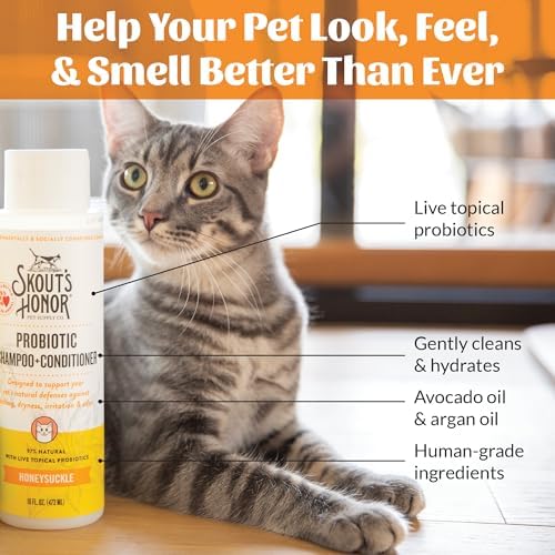 Ninety-seven percent natural cat shampoo for sensitive skin