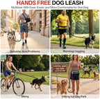 iYoShop retractable hands free dog walking belt close up of zipper pouch