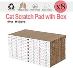 Catinarla eco friendly cat scratcher box set with eight inserts
