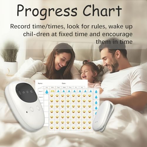 Compact rechargeable bedwetting alarm receiver for older kids and deep sleepers