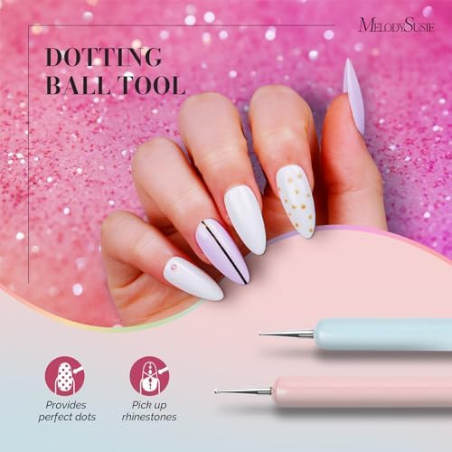 Top view of professional nail art brush collection by MelodySusie