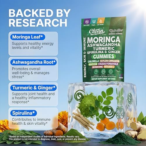 herbal immune support gummies with turmeric ginger and organic ashwagandha