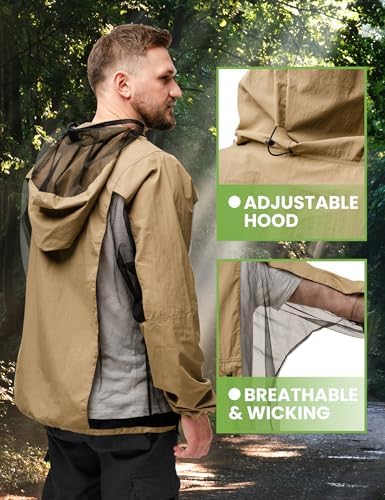 Relexit mosquito jacket features including zippered pocket and wrist seals