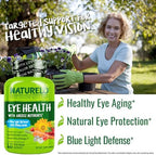 Naturelo eye vitamins with lutein zeaxanthin and dha packaging